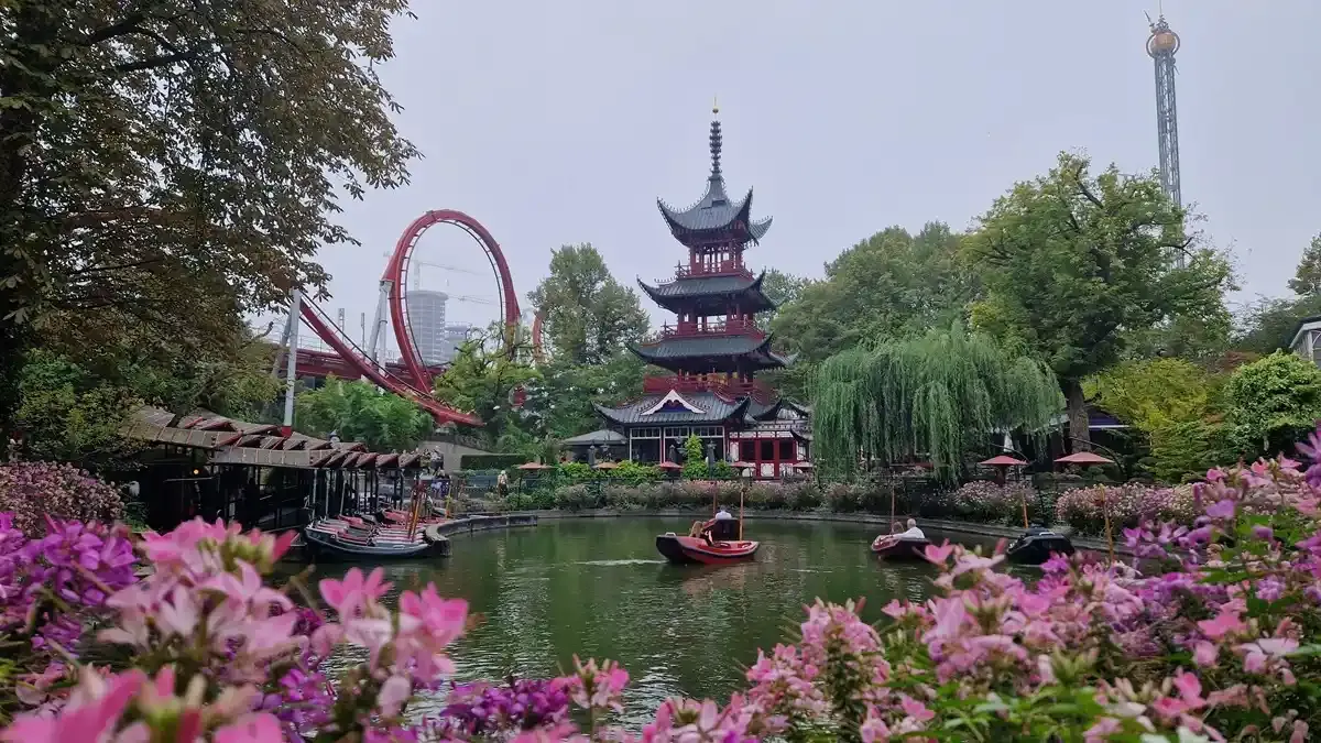Tivoli gardens lake tower